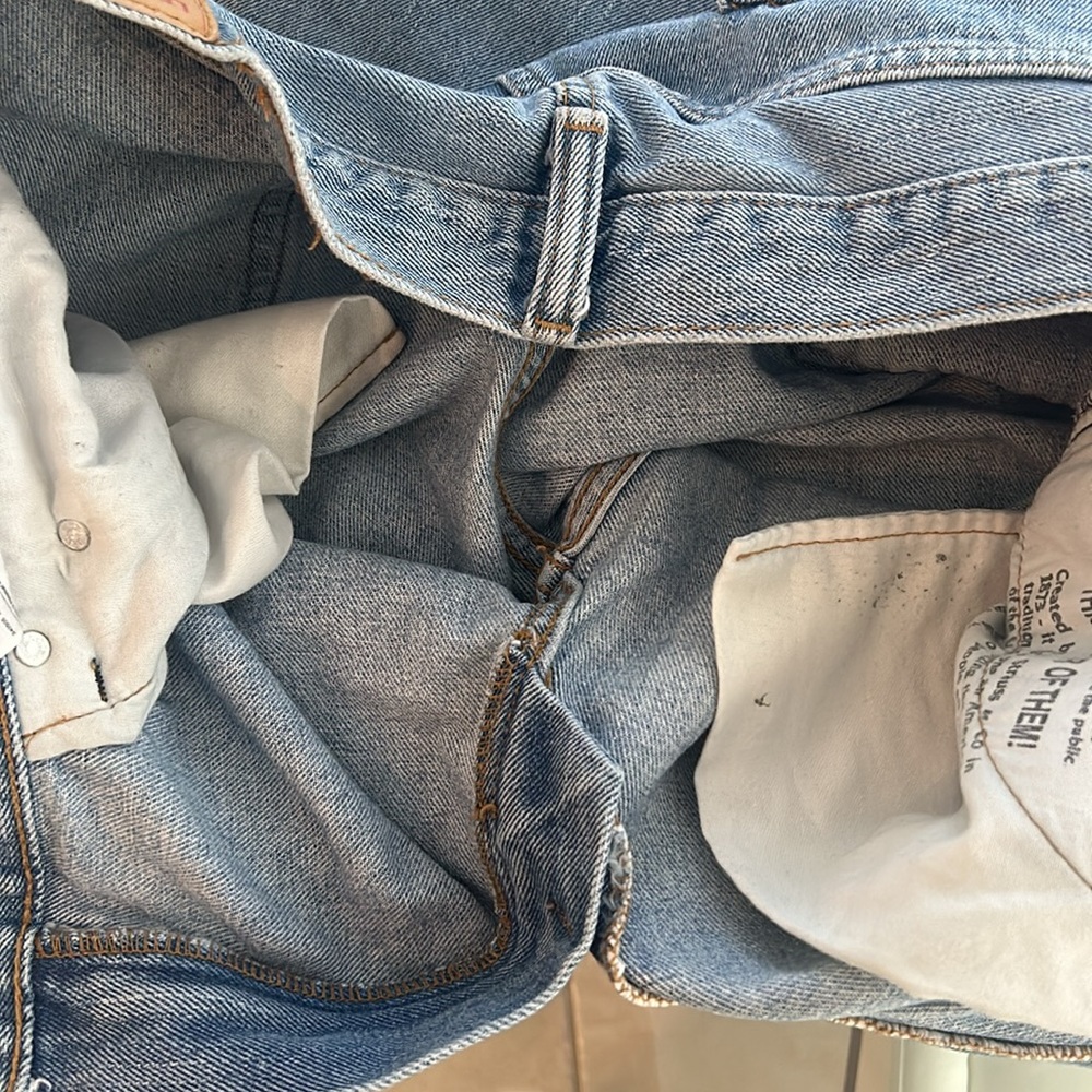 Levi's Strauss VTG 505 Regular Fit 36x32 bootcut VTG Cotton Men's Jeans GUC - Picture 8 of 13